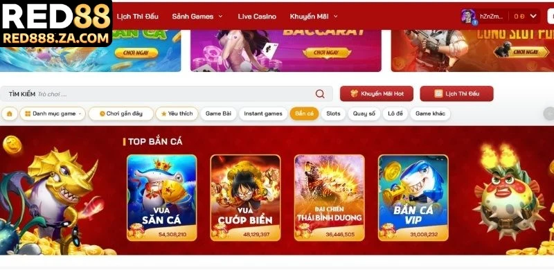 Khám phá tựa game săn cá đầy kịch tính tại RED88