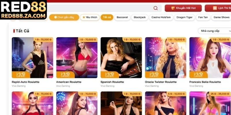 Điểm qua những nét ấn tượng tại Casino RED88
